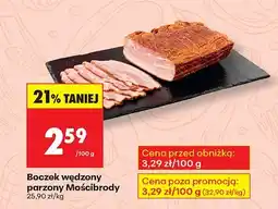 Biedronka Boczek wędzony parzony Mościbrody oferta