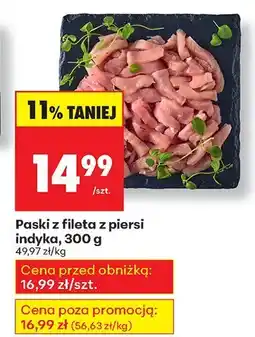 Biedronka Paski z fileta z piersi indyka, 300 g Biedronka oferta