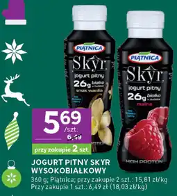 Stokrotka Jogurt pitny Skyr wysokobiałkowy Piątnica oferta