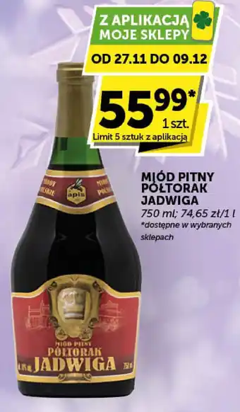 Miód pitny Półtorak Jadwiga