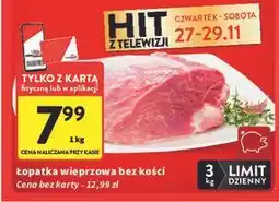 Intermarche Łopatka wieprzowa bez kości oferta