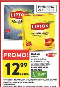 Intermarche Herbata Lipton Brilliant Gold Tea oferta