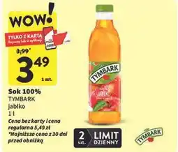 Intermarche Sok jabłkowy 100% Tymbark oferta