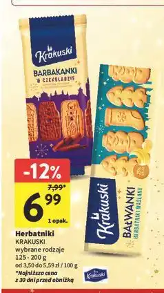 Intermarche Ciastka świąteczne bałwanki Krakuski oferta
