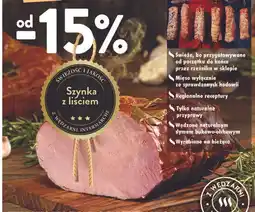 Intermarche Szynka z liściem Intermarche Z Własnej Wędzarni oferta