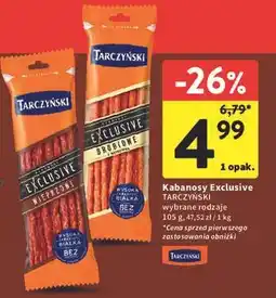 Intermarche Kabanosy drobiowe Tarczyński Exclusive oferta