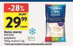 Intermarche Dorsz czarny polędwica Myfood oferta