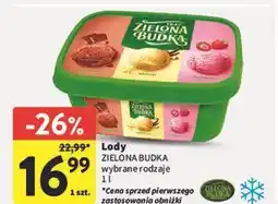 Intermarche Lody czekoladowo- waniliowo- truskawkowe Zielona Budka oferta