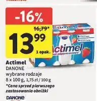 Intermarche Jogurt truskawka Danone Actimel oferta