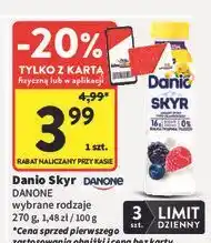 Intermarche Jogurt skyr owoce leśne Danone Danio oferta