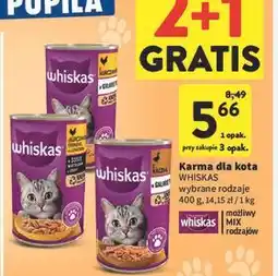 Intermarche Karma dla kota z kurczakiem w galaretce Whiskas oferta