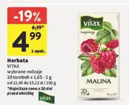 Intermarche Herbata malina Vitax Inspirations oferta