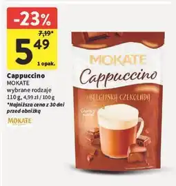 Intermarche Cappuccino z belgijską czekoladą Mokate oferta