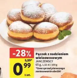 Intermarche Pączek z nadzieniem wieloowocowym Janczewscy oferta