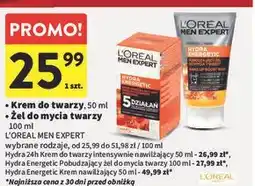 Intermarche Żel pobudzający do mycia twarzy L'oreal Men Expert Hydra Energetic oferta