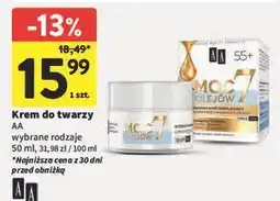 Intermarche Krem do twarzy 55+ Aa Moc 7 Olejków oferta