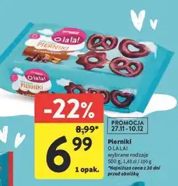 Intermarche Pierniki w czekoladzie mlecznej O La La! oferta