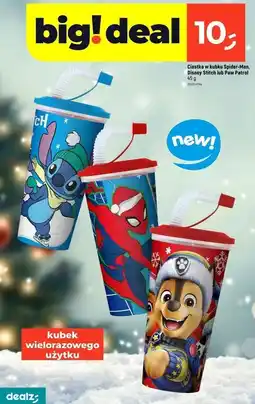 Dealz Ciastka w kubku ze słomką psi patrol oferta