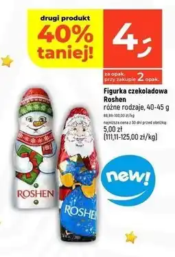 Dealz Mikołaj z czekolady Roshen oferta