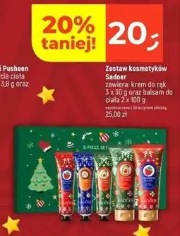 Dealz Zestaw w pudełku: balsam do ciała 2x 100 g + krem rąk 3x 30 Sadoer oferta