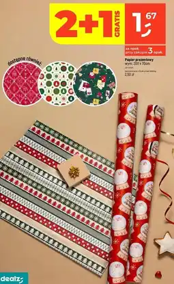 Dealz Papier prezentowy 200 x 70 cm oferta