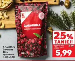 Kaufland Żurawina suszona K-Classic oferta