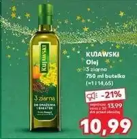 Kaufland Olej z lnem oraz pestakami dyni Kujawski 3 Ziarna oferta