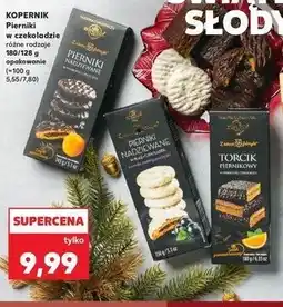 Kaufland Torcik piernikowy w deserowej czekoladzie z nadzieniem pomarańczowym Kopernik oferta