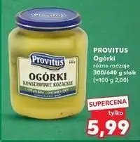 Kaufland Ogórki konserwowe kozackie Provitus oferta
