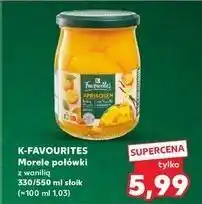 Kaufland Morele połówki z wanilią K-Classic Favourites oferta