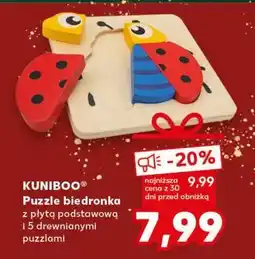 Kaufland Moje pierwsze puzzle drewniane biedronka Kuniboo oferta