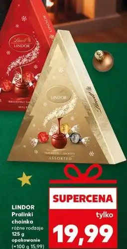 Kaufland Bombonierka milk choinka Lindt Lindor oferta