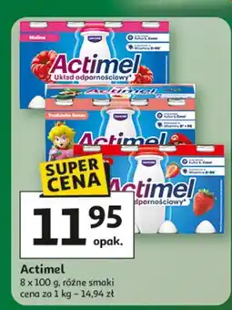 Auchan Jogurt kids truskawka i banan Danone Actimel oferta