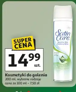 Auchan Żel do golenia sensitive skin Gillette Satin Care oferta