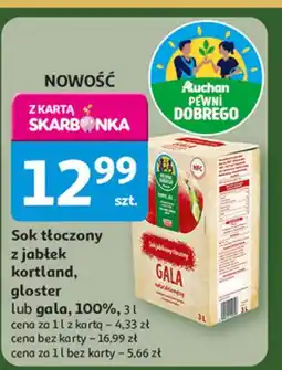 Auchan Sok jabłkowy gala Auchan Pewni Dobrego oferta