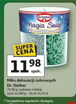 Auchan Dekoracje magia świąt Dr. Oetker oferta