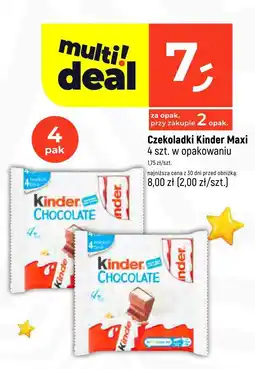 Dealz Czekoladki Kinder Maxi 4 szt. w opakowaniu oferta