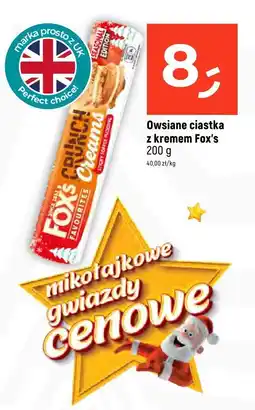 Dealz Owsiane ciastka z kremem Fox's 200g oferta