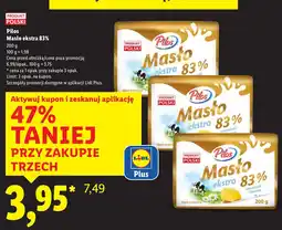 Lidl Masło ekstra 83% Pilos oferta