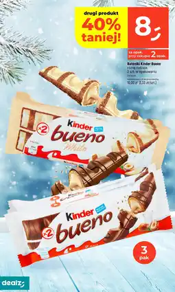 Dealz Batoniki Kinder Bueno różne rodzaje 3 szt. w opakowaniu oferta