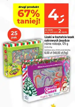 Dealz Lizaki w kształcie lasek cukrowych Jouy&co różne rodzaje 125g oferta