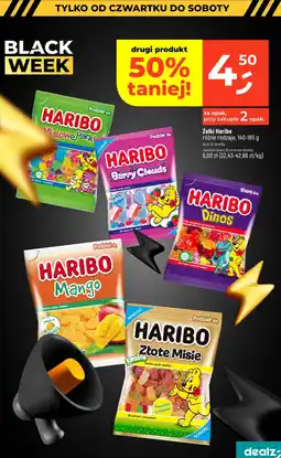 Dealz Żelki Haribo Złote Misie 140-185g oferta
