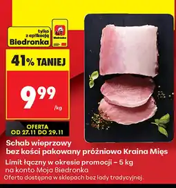 Biedronka Schab bez kości Kraina Mięs oferta