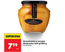 Biedronka Brzoskwinie w syropie Biedronka oferta
