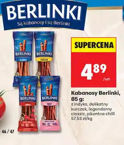 Biedronka Kabanosy Berlinki oferta