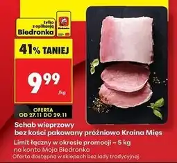 Biedronka Schab wieprzowy bez kości Kraina Mięsa oferta
