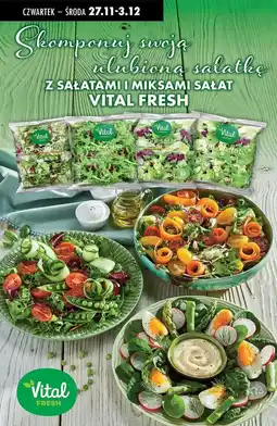 Biedronka Mix sałat z rukolą Vital Fresh oferta