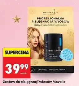 Biedronka Maska do włosów hydrate & shine + masażer Mevelle oferta