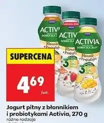 Biedronka Jogurt ananas-mango błonnik + probiotyki Danone Activia oferta