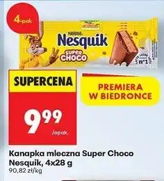 Biedronka Kanapka mleczna super choco Nesquik oferta